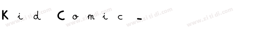 Kid Comic字体转换